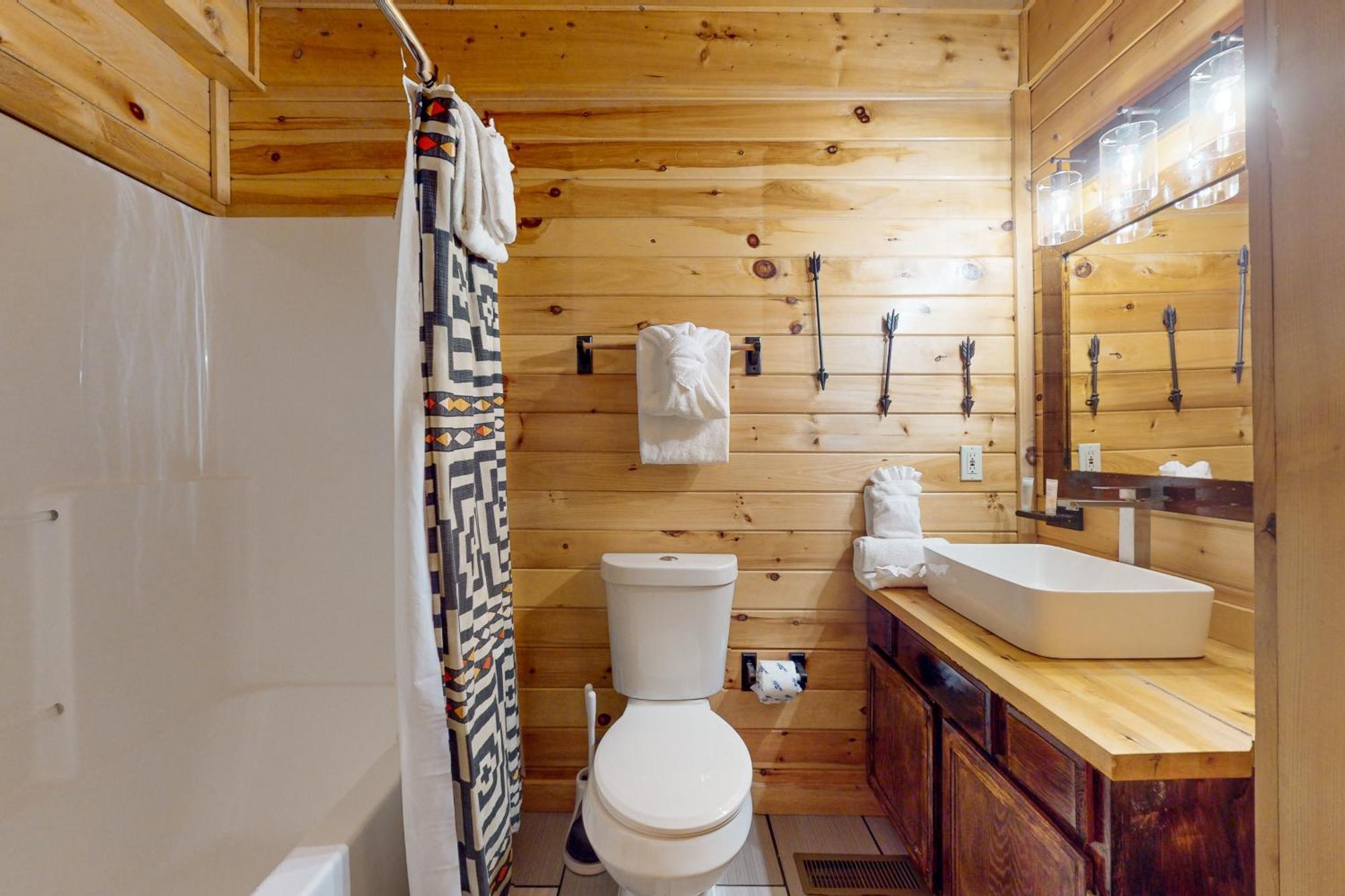 Вилла Bear Lake Cabin Севьервилл Экстерьер фото