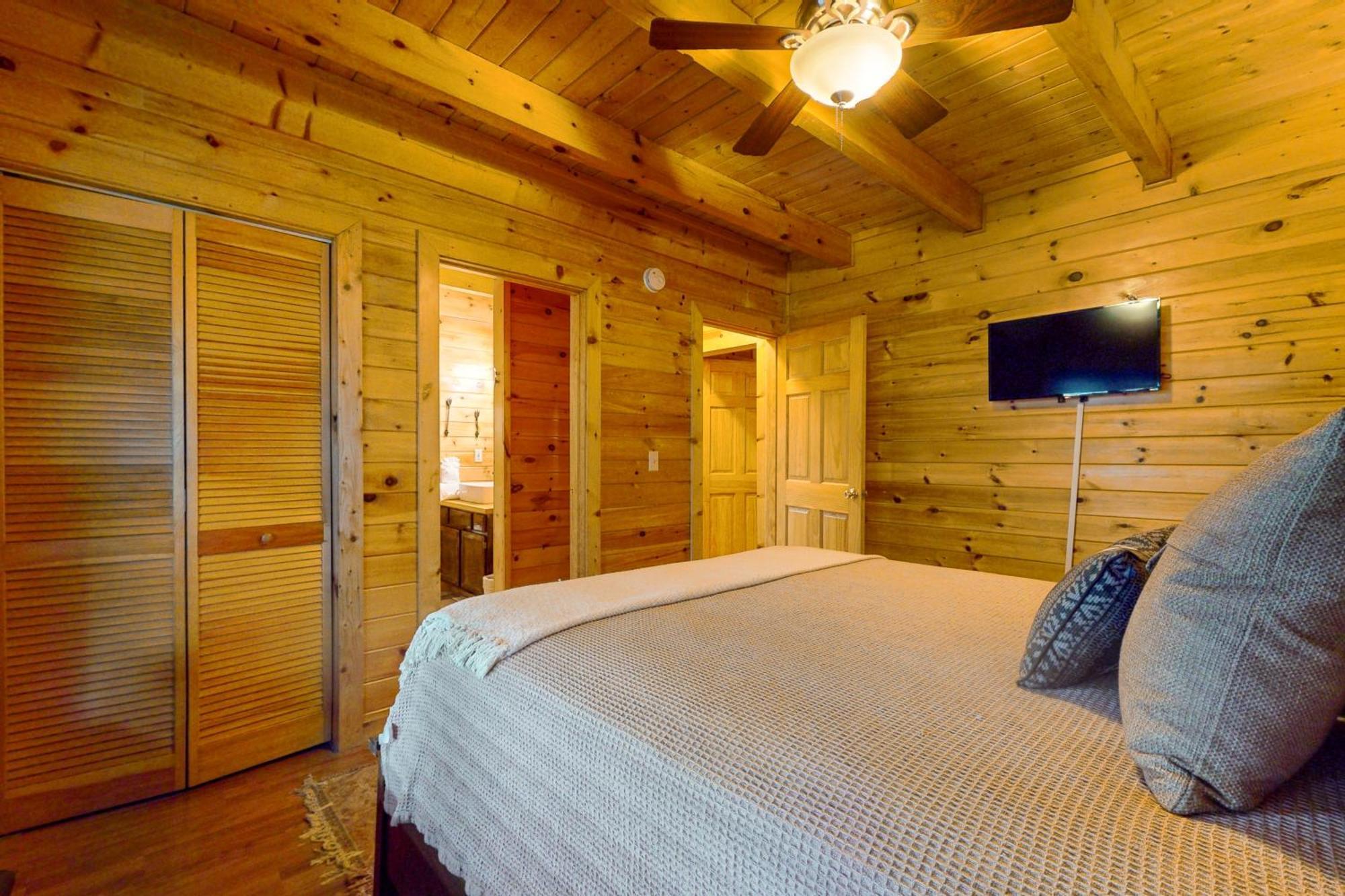 Вилла Bear Lake Cabin Севьервилл Экстерьер фото