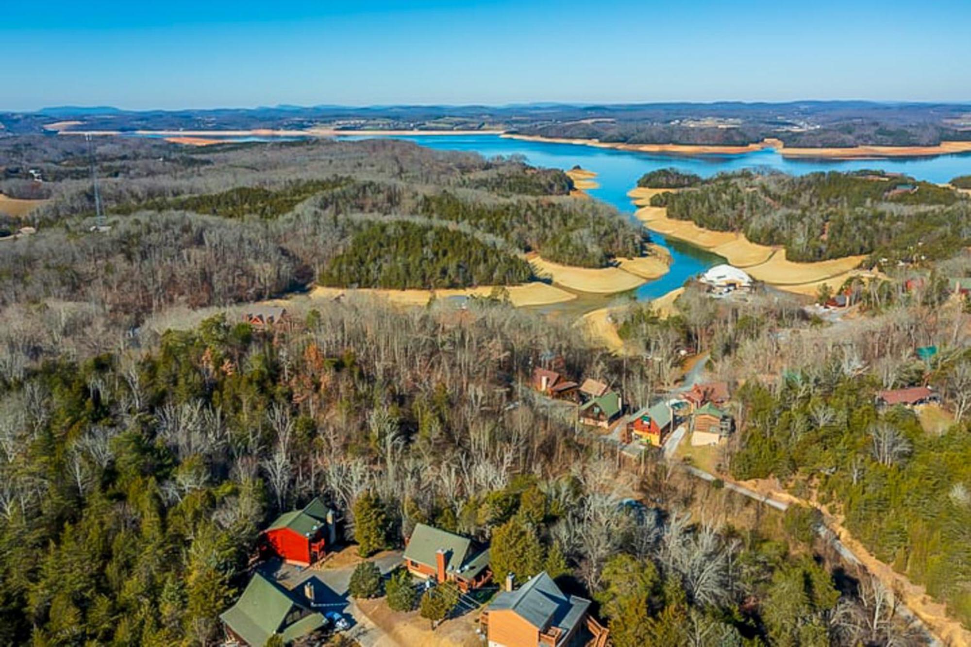 Вилла Bear Lake Cabin Севьервилл Экстерьер фото