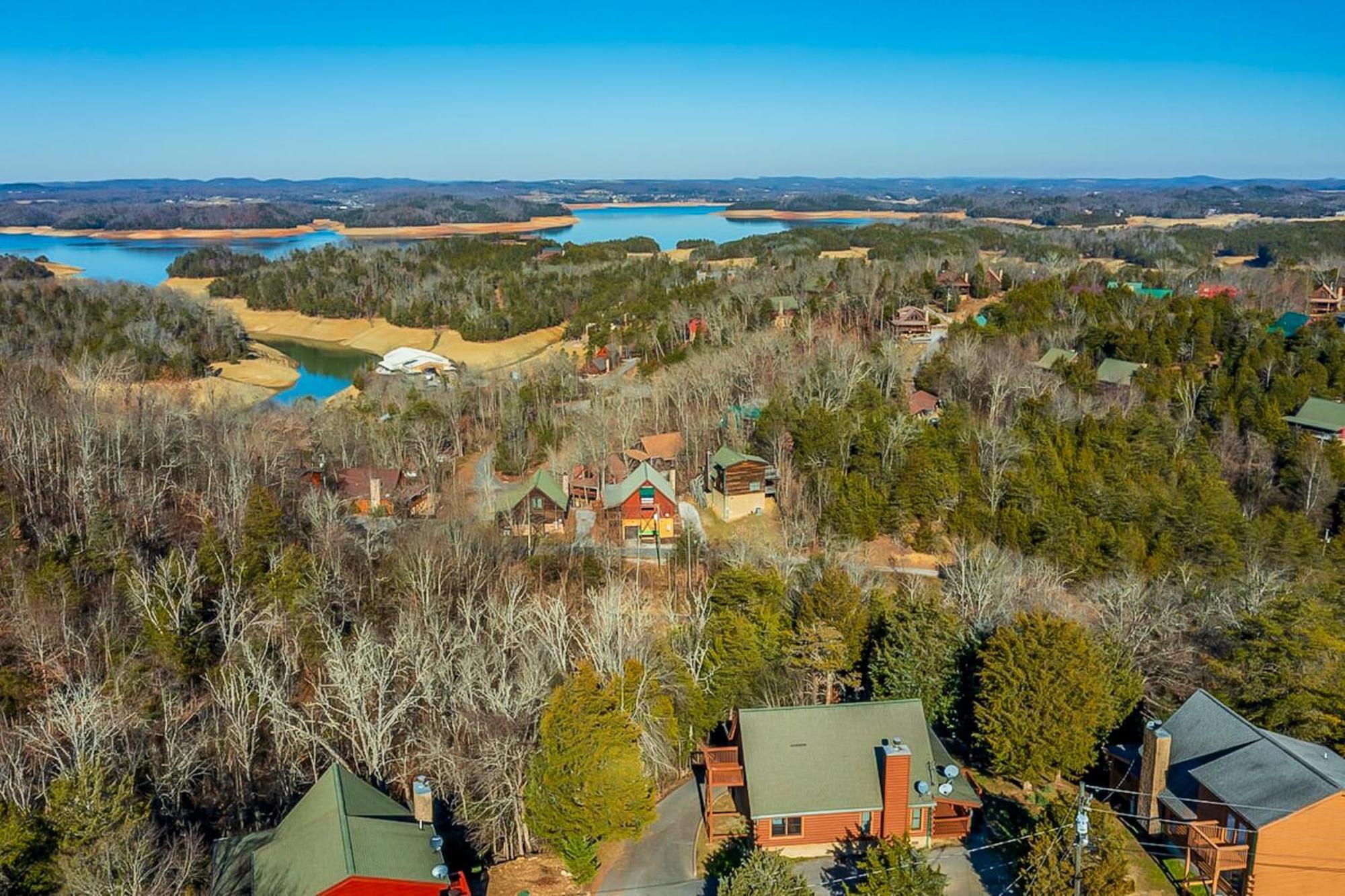 Вилла Bear Lake Cabin Севьервилл Экстерьер фото